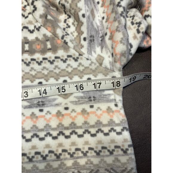 Cuddl‎ Duds Fair Isle Pajama Set Long Sleeve Pants PS Pink Gray Cozy Fleece - Picture 13 of 16